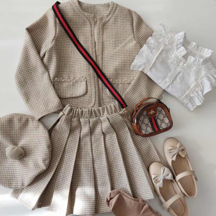 کت و دامن دخترانه