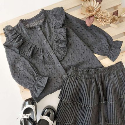 شومیز دخترانه مشکی محرمی