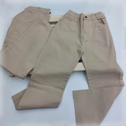 شلوار کتان نیم بگ